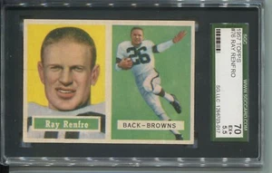1957 TOPPS RAY RENFRO #76 CLEVELAND BROWNS SGC 5.5 EX - Picture 1 of 1