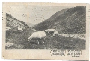 AK MIT VERSEN VON ,A. ALEARDI gereist 1918 - Bild 1 von 2