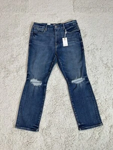 Good American Jeans Good Legs Stovepipe 15 Women’s NWT Distressed - Picture 1 of 9