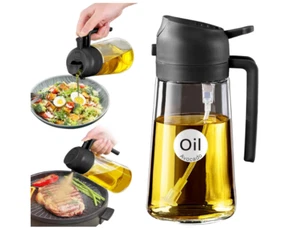 Olive Oil Dispenser, 2 in 1 Oil Sprayer for Cooking, - Picture 1 of 7