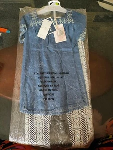 Pant Set Jessica Simpson Girls Toddler Western Cotton 2 Piece Play School - Picture 1 of 2