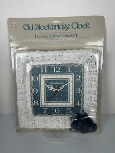 Old Stockbridge Clock 1988 Country & Wicker Collection Rattan Farmhouse Nib Wall - Picture 1 of 10