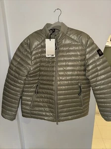 BELSTAFF AIRFRAME ULTRA LEICHTE DAUNEN PUFFA JACKE ECHO GRÜN UK42 XL UVP425€ - Bild 1 von 4