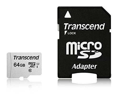 Transcend 64GB 300S UHS-I microSDXC Memory Card with SD Adapter - Image 1 of 1