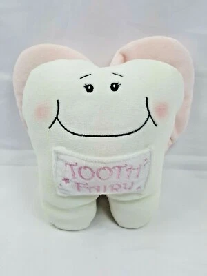 Hada de los dientes de felpa Baby Ganz con alas rosas y bolsa de dientes de 8"" Foto 1 de 3