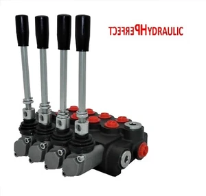 4 Bank Hydraulic Directional Control Valve 21gpm 80L Double Acting Cylinder DA - Picture 1 of 3