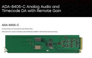 Ross ADA-8405-C Analog Audio and Timecode DA with Remote Gain - Picture 1 of 4