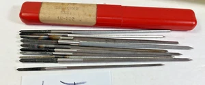 Vintage One Set of Broaches RES1 - 12-202 - Clock Repairman Tools Lot #E7 - Picture 1 of 6