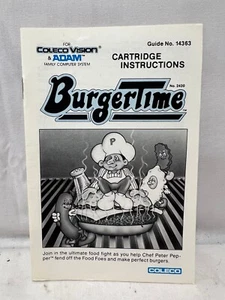 Burgertime (Coleco, 1984) - nur Handbuch - KEIN SPIEL - Bild 1 von 2