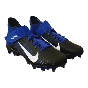 Nike Football Cleats Alpha Menace Pro 2 Mid Blue Black BV3945-400, Men’s Size 13 - Picture 1 of 7