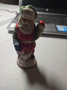 Vintage Weihnachtsmann 1937 handbemalte Keramik - Bild 1 von 5