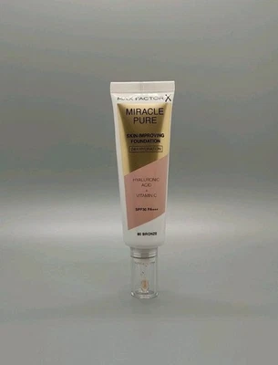 Max Factor: Miracle Pure - Skin-Improving Foundation - SPF30 - 80 Bronce - 30 ml - Bild 1 von 2