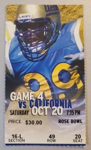 UCLA Bruins California Bears Football Ticket 10/20 2001 Kenyon Coleman Photo #99 - Picture 1 of 2