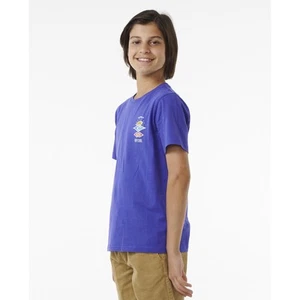 Rip Curl Kids Search Icon Short Sleeve Crew Neck T-Shirt - Wild Berry - 8 Yrs - Picture 1 of 4
