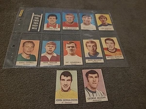 Jan 1970 Set x 11 D C Thomson Hand Cut Footballers - RARE - Picture 1 of 5