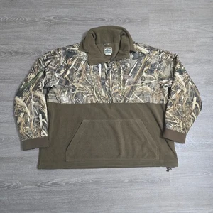 Drake Waterfowl Pullover Jacket Men’s Size 2XL Eqwader 1/4 Zip Realtree Max-5 - Picture 1 of 18