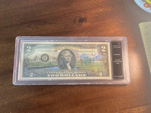 Bradford Exchange 2 Dollar Schein Stempelglanz California Yosemite National Park - Bild 1 von 2