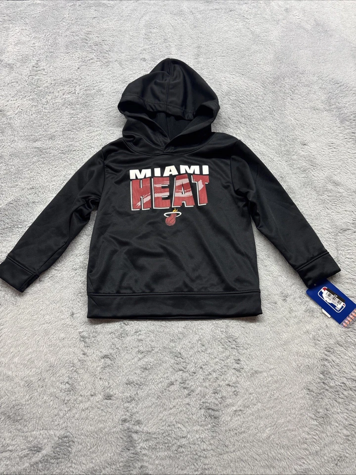 Miami Heat NBATodder Sudadera 3T Performance Sudadera con Capucha Pullover Negro Foto 1 de 3