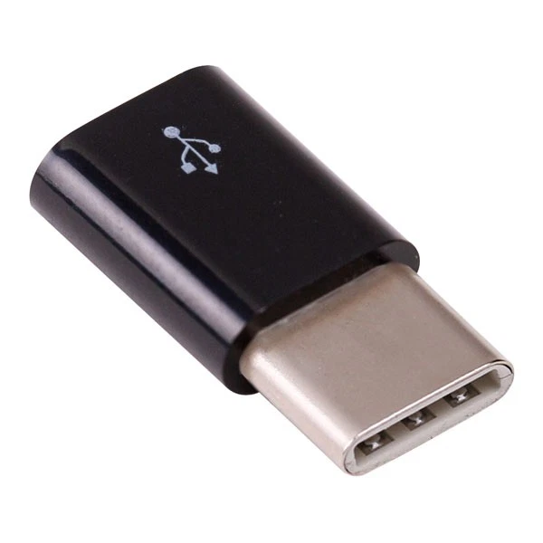 Raspberry Pi 4 USB Adaptor, Micro USB To USB-C, Black - Image 1 of 1