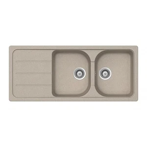 SCHOCK FOMD200A58 LAVELLO 116X50CM 2 VASCHE + GOCCIOLATOIO REVERSIBILE AVENA - Foto 1 di 1