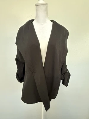 Chaqueta negra Max Studios cuello grande talla XL nueva con etiquetas Foto 1 de 4