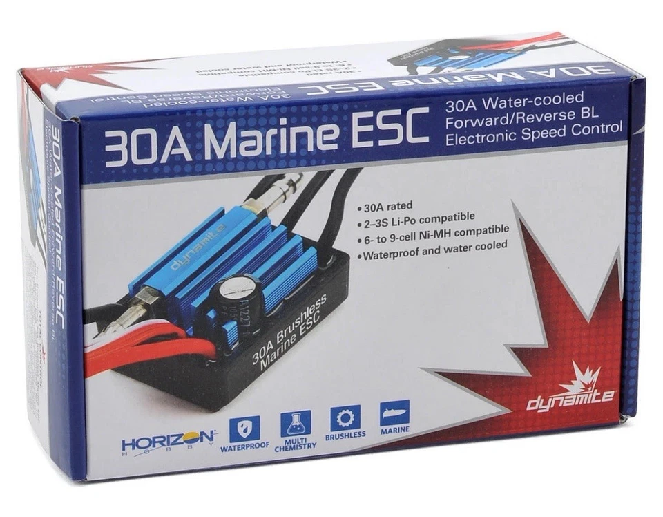 Dynamite 30a Brushless Marine ESC 2 3s Vehicle Part