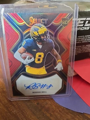2023 Select Draft Picks Ronnie Bell Auto Red Prizm - Image 1 of 2