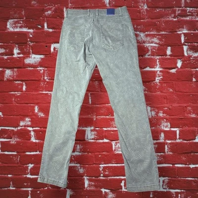 Pantalones de mezclilla elásticos de pierna cónica ajustados Mugsy Palms 32x32 (se adapta a 32x31) verdes usados en excelente estado Foto 1 de 4