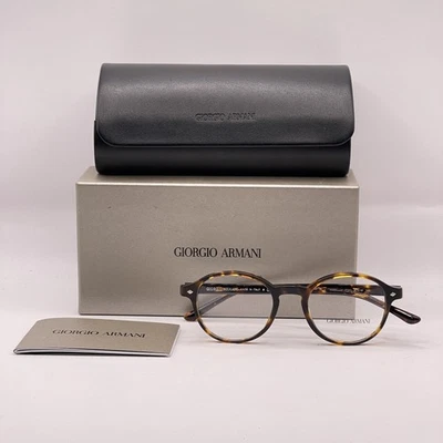 Giorgio Armani Unisex Round Thin Lightweight Eyeglasses AR7004 Matte Havana - Image 1 of 4
