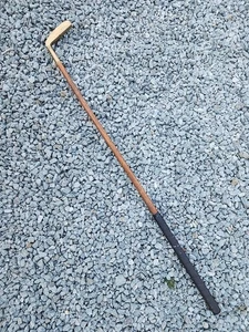 PowerBilt Golf 42HB PUTTER Right Handed Hickory Wood Heel Shafted Leather 35"  - Picture 1 of 11