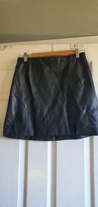 Womens Faux Leather Mini Skirt - Picture 1 of 6