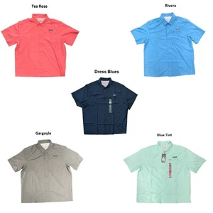 Eddie Bauer Men's Moisture Wicking Woven Tech Short Sleeve Shirt - Picture 1 of 4