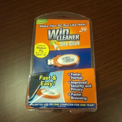 Win Cleaner One Click Professional USB Computer Clean Repair for PC Laptop NEW - Image 1 of 4