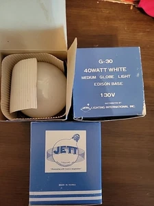3 X JETT 40G25WH2 40W G30 Globe 120V Standard Base Light Bulb White - Picture 1 of 4