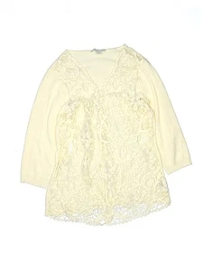 Coldwater Creek Girls Ivory Cardigan 14 - Picture 1 of 2