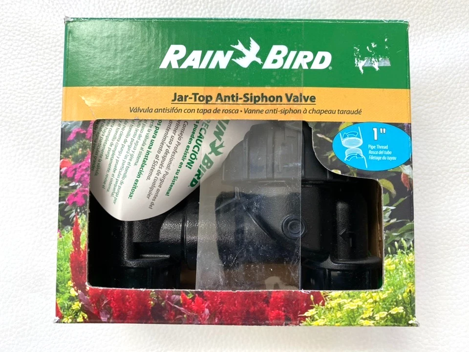 Rain Bird 1” Jar-Top Anti-Siphon Irrigation Valve (JTV/AS-100) RETAIL PACKAGING - Image 1 of 3