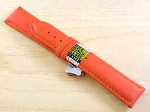 Diloy Armband gepolstert orange Echtleder 22mm - Bild 1 von 3