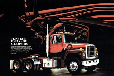 Ford 1983 L-Line Trucks Vintage Advertising Art Wall Room Poster - POSTER 20x30 - Image 1 of 4
