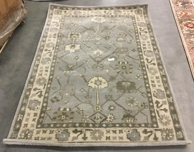 Серебристый/кремовый пятнистый ковер на спину 4 x 6 футов, сниженная цена 1172652805 ROY633A-4 - Изображение 1 из 4