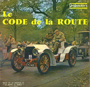 LE CODE DE LA ROUTE 60'S LP PRESIDENT 168 AUTO TASCHE! - Bild 1 von 4
