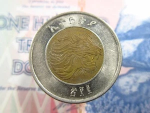 ETHIOPIA 1 Birr 2002 2010 Ethiopian lion ኢትዮጵያ World Coin h6904 - Picture 1 of 2
