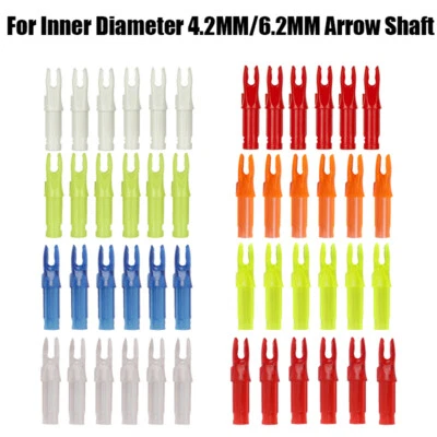 Plastic Arrow Nocks Insert ID 4.2mm/6.2mm for Archery DIY Arrow Hunting Shooting - Image 1 of 4