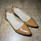 Maison Jules Pointed Flats (Light Brown, 8.5)