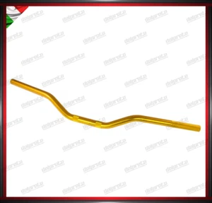 MANUBRIO ANODIZZATO ORO MOTO ATV CUSTOM PIEGA BASSA 22 MM UNIVERSALE ALLUMINIO - Picture 1 of 2