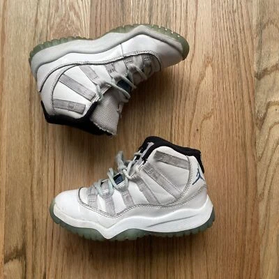 2014 Nike Air Jordan 11 Retro Legend Blue White Black (PS) Sz 11 C (378039-117) - Image 1 of 4