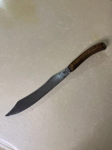 VTG Deer Knife HANDMADE Carving J. Russell & Co Green River Hunting Deer Handle - Picture 1 of 12