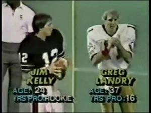 1984 USFL Playoffs Arizona Wranglers @ Houston Gamblers KELLY LANDRY Free Ship - Imagen 1 de 5