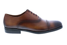 Bruno Magli Butler Mens Brown Leather Lace Up Oxfords & Lace Ups Cap Toe Shoes