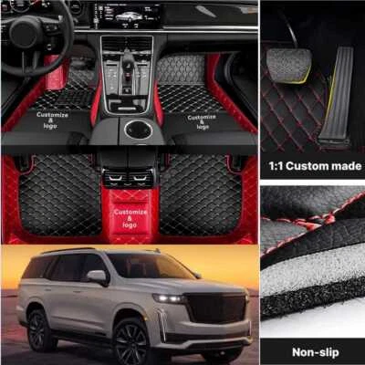Alfombrillas de coche para Cadillac Escalade 2002-2025 alfombras para todo tipo de clima alfombras personalizadas Foto 1 de 4