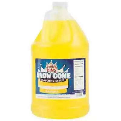 Carnival King 1 Gallon Banana Snow Cone Syrup - Image 1 of 2